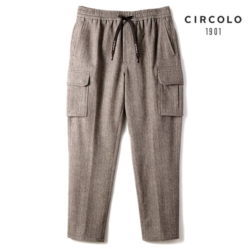 ◇【CIRCOLO1901(チルコロ)/秋冬/コットンストレッチカシミヤタッチ