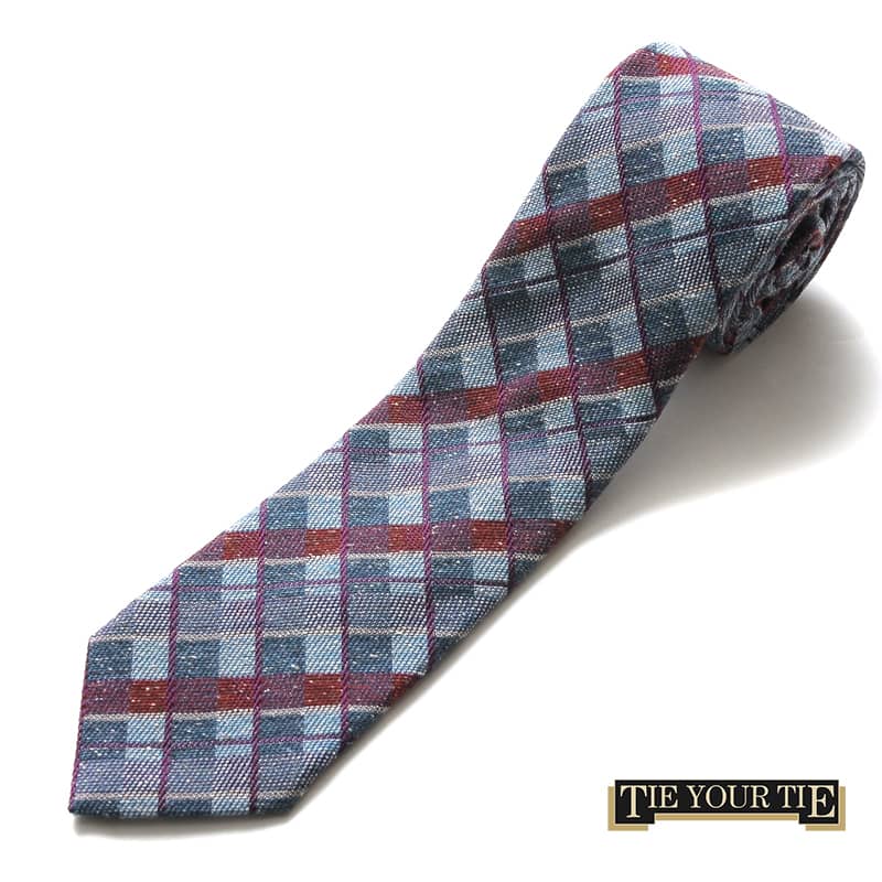 35％OFF】 ◇【TIE YOUR TIE(タイユアタイ)/チェック柄シルクウール