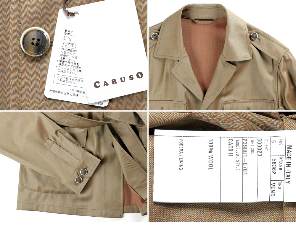 ◇【CARUSO/春夏!LoroPianaサファリジャケット】[crs1410061]